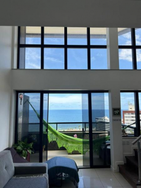 Maravilhosa cobertura duplex vista mar
